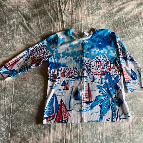 Christopher & Banks Nautical Cardigan - Picture 3 of 7